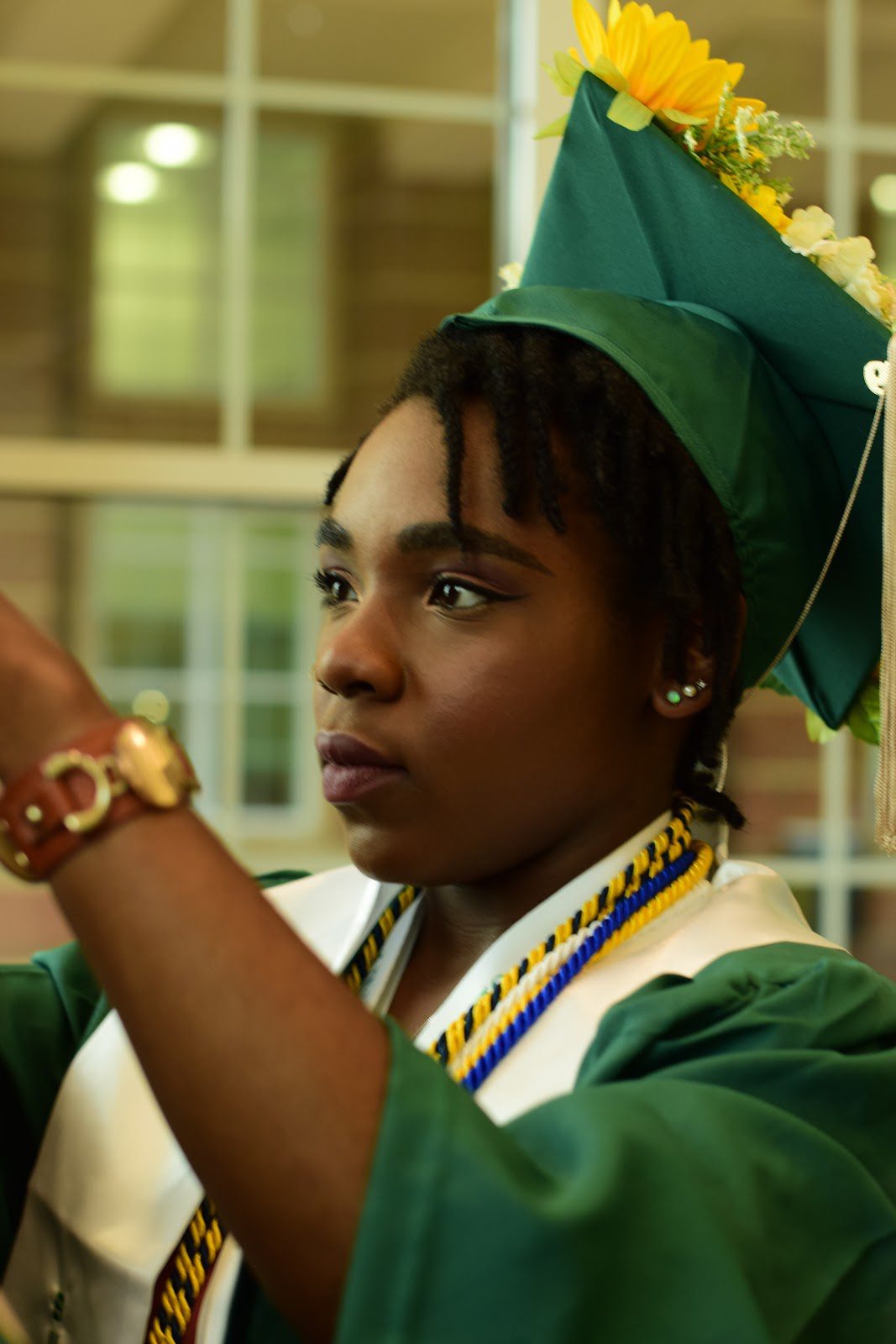 a woman at graduation
